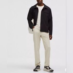 Lululemon ABC Pants Slim Fit Chino Khaki Trousers Cream Tan Mens Size 34